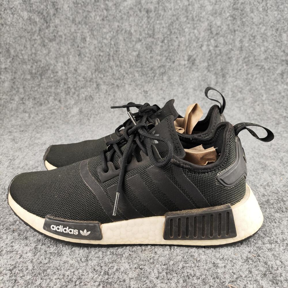 Adidas NMD_R1 Shoes Mens Size 5.5 Black Mesh Boost Low Top Running Sneakers